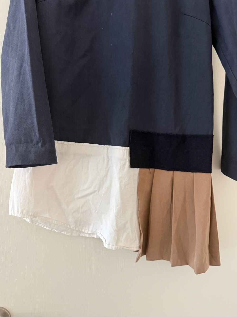 Jacquemus Navy & Multicolour L'Enfant Asymmetrical Dress - Picture 9 of 9